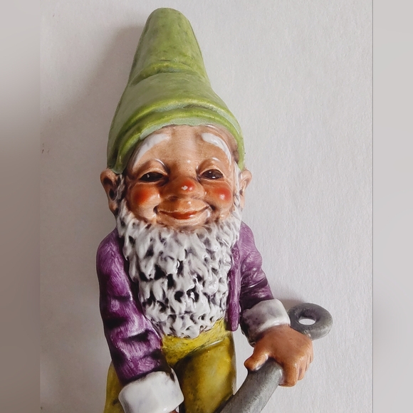 Goebel Vintage Gnome Well 503 Co Boy Bit The Bachelor Frying Eggs Figurine 1970 - Picture 3 of 16